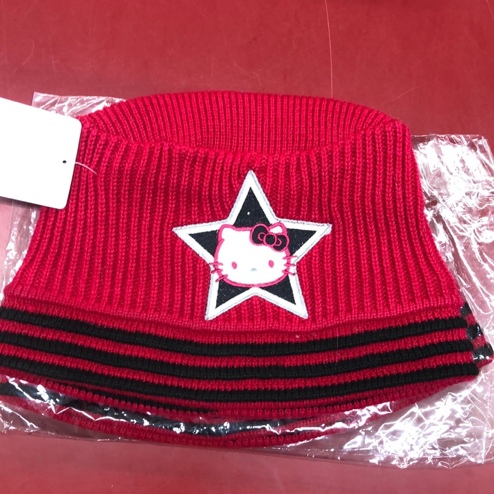 Hello kitty brand new hat red and black color